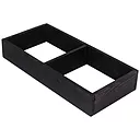 Caverack - base 600mm - black stained
