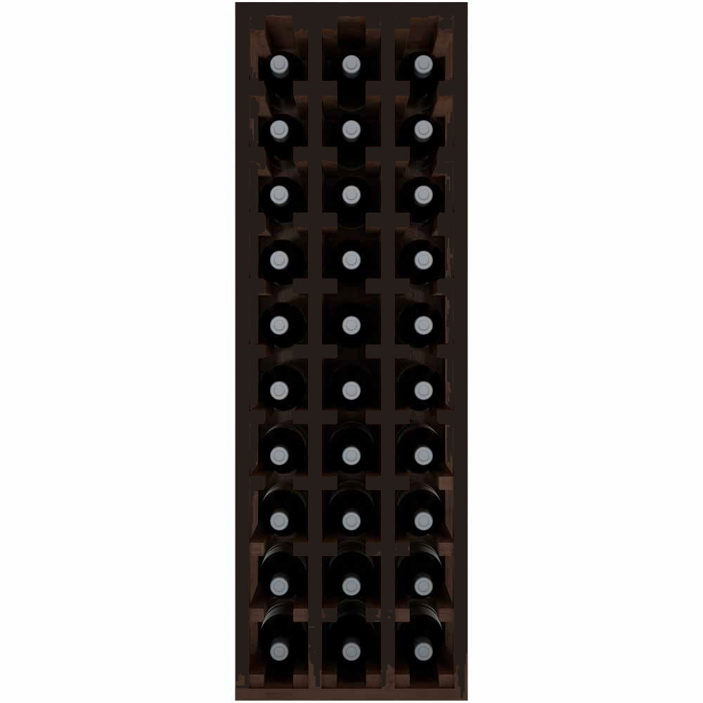 Winerex ALMA - 30 Flaschen (1/2 Modul) - Kiefernholz schwarz gebeizt