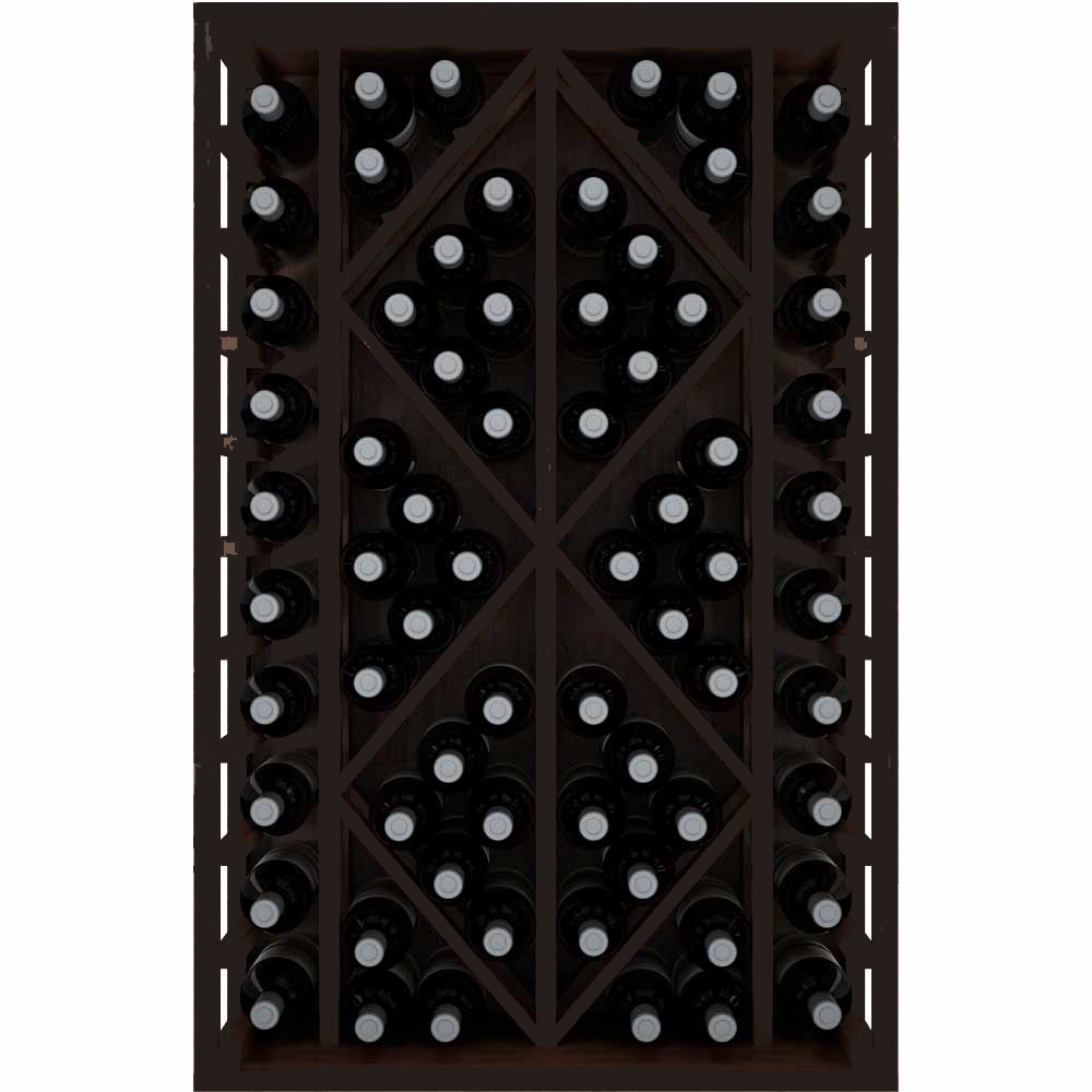Winerex CARLO - 68 bottles - pine wood black stained