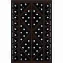 Winerex CARLO - 68 bottles - pine wood black stained