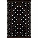 Winerex CARLO - 68 bottles - pine wood black stained