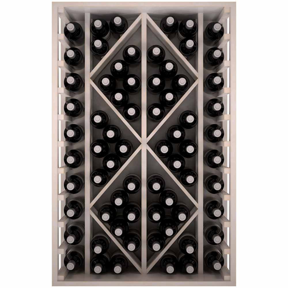 Winerex CARLO - 68 bottles - pine wood white stained