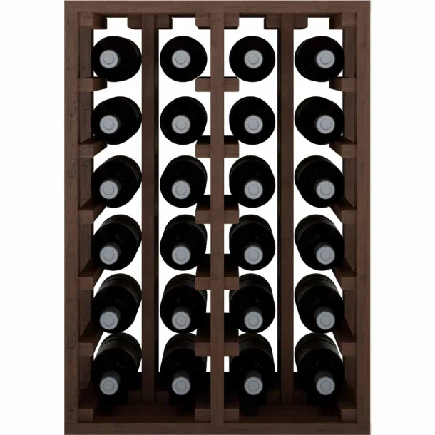 Winerex - Vito - 24 Flaschen - Kiefernholz schwarz gebeizt