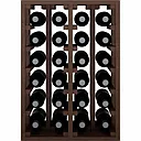 Winerex VITO - 24 bottles - pine wood black stained