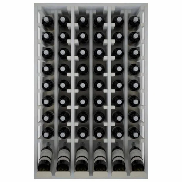 Winerex ISADRE - 48 bottles - pine wood white stained