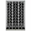 Winerex ISADRE - 48 bottles - pine wood white stained