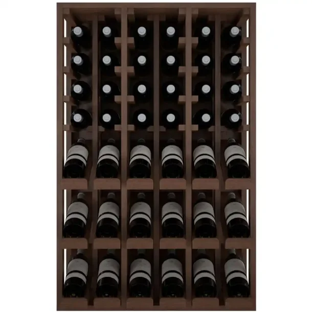 Winerex FELIX - 36 flaschen - Kiefernholz schwarz gebeizt