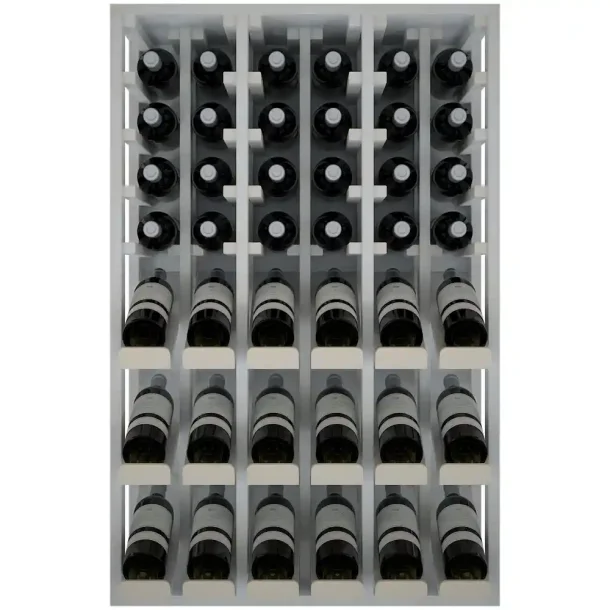 Winerex FELIX - 36 Flaschen - Kiefernholz weiß gebeizt