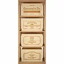 Winerex MARIA - for 4 boxes - pine wood brown stained