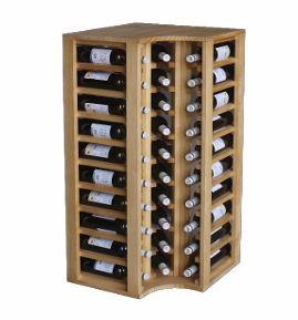 Winerex DIA - 40 bottles - corner module - pine