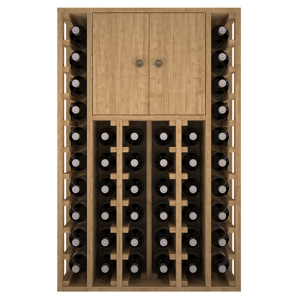 Winerex EFREN - 44 Flaschen + Schrank oben - Kiefernholz