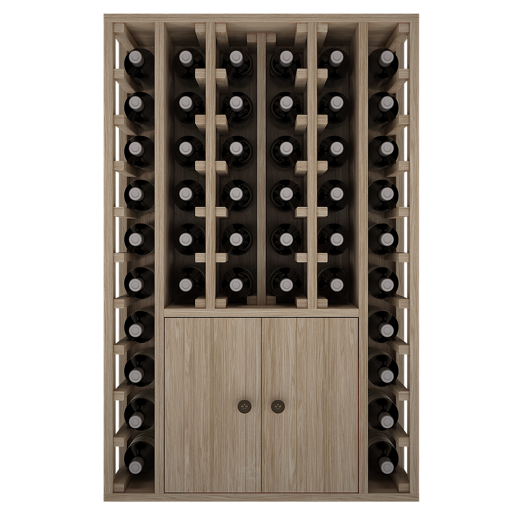 Winerex ESMA - 44 bottles + cupboard at the bottom - oak