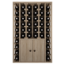 Winerex ESMA - 44 bottles + cupboard at the bottom - oak
