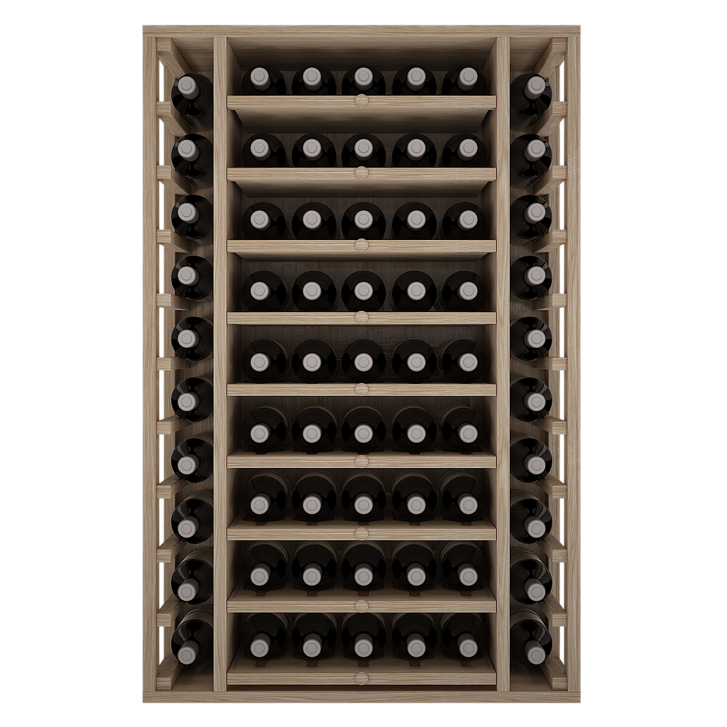 Winerex FAUSTA - 65 Flaschen + ausziehbare Fächer - Eichenholz