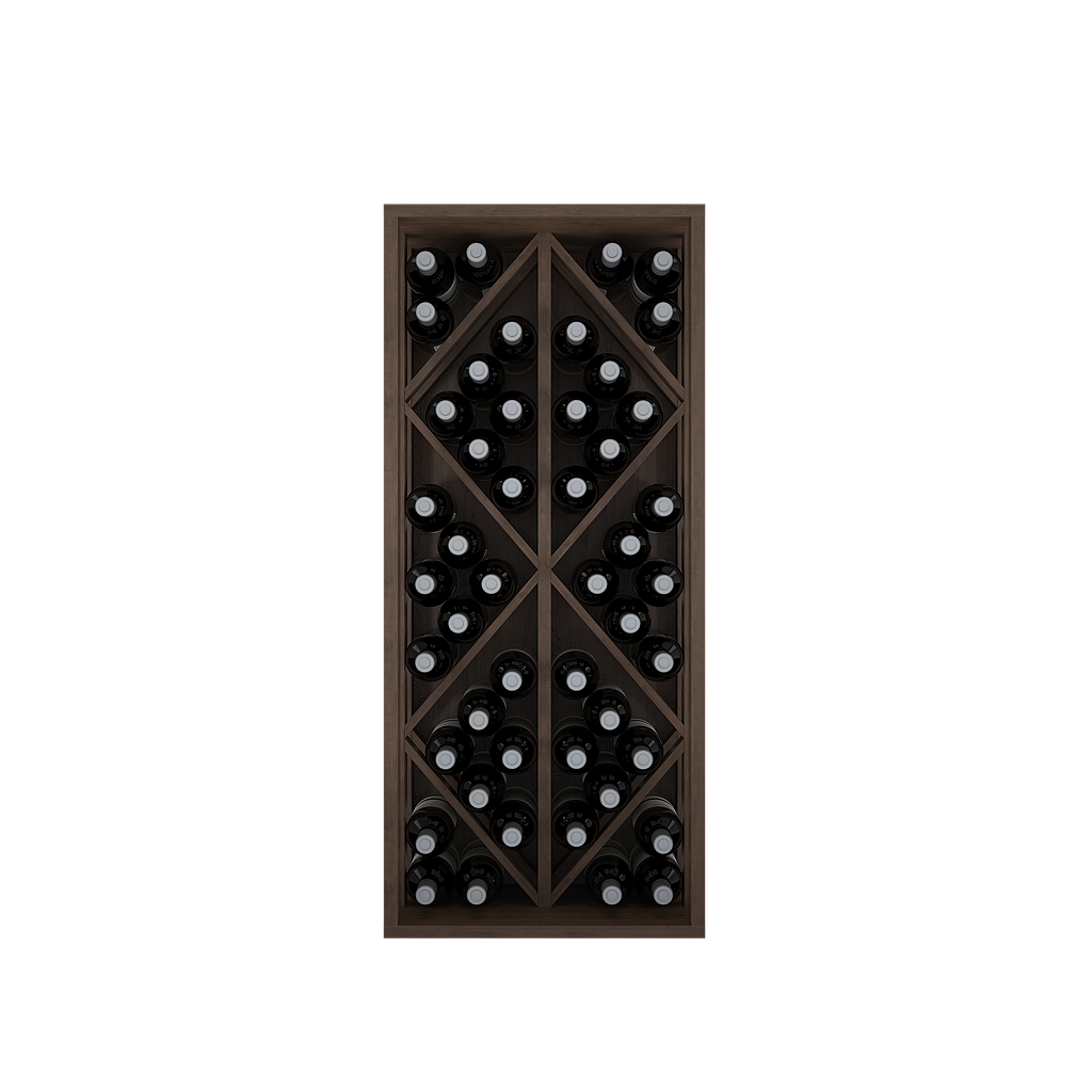Winerex LANDO - 48 bottles - pine wood black stained