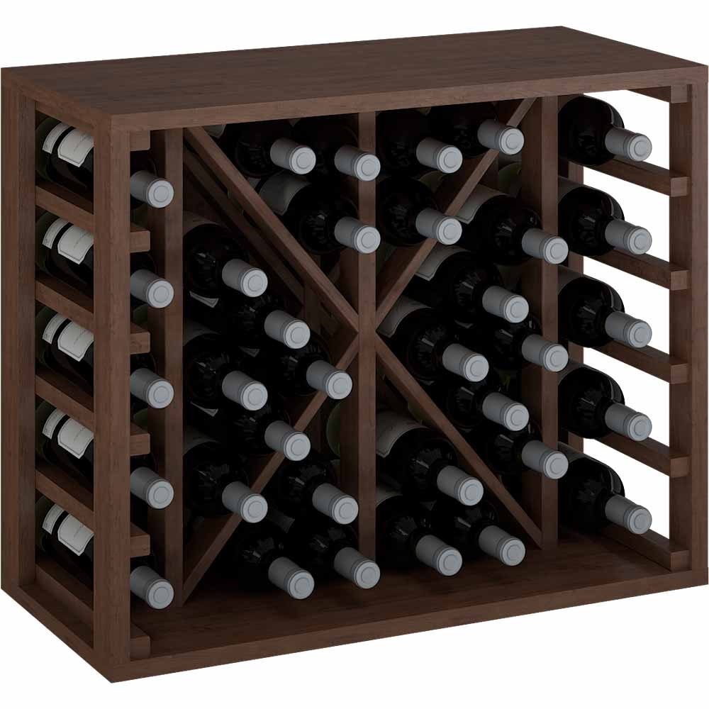 Winerex MARIO - 36 bottles - pine wood brown stained