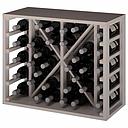 Winerex MARIO - 36 bottles - pine wood white stained