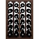 Winerex VITO - 24 bottles - pine wood brown stained