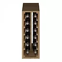 Winerex ALETA - 12 bottles - pine wood brown stained