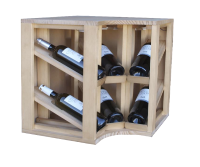 Winerex ELMO - 6 bottles - pine wood black stained