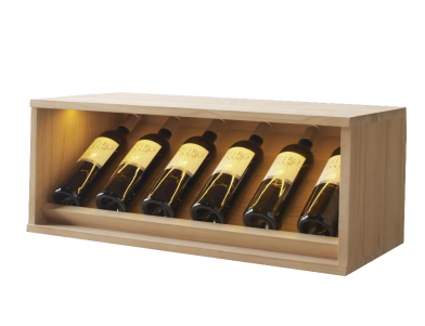 Winerex ENRIQUE - 6 bottles - pine wood brown stained