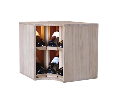 Winerex JORGE - 6 bottles - pine wood brown stained