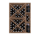 Winerex ELSA - 66 bottles - pine wood black stained