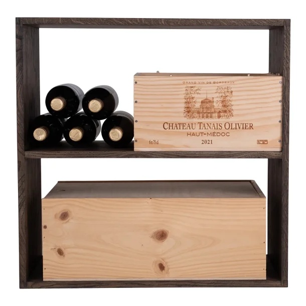 Caverack CENZO Feste Regale - Eichenholz geräuchert