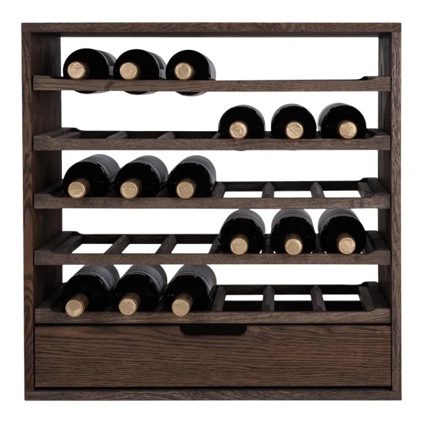 Caverack CLEO - 30 Flaschen + Schublade - Eichenholz geräuchert