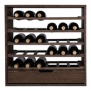 Caverack CLEO - 30 Flaschen + Schublade - Eichenholz geräuchert