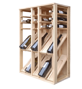 Winerex EMMA - 25 bottles - pine wood white stained