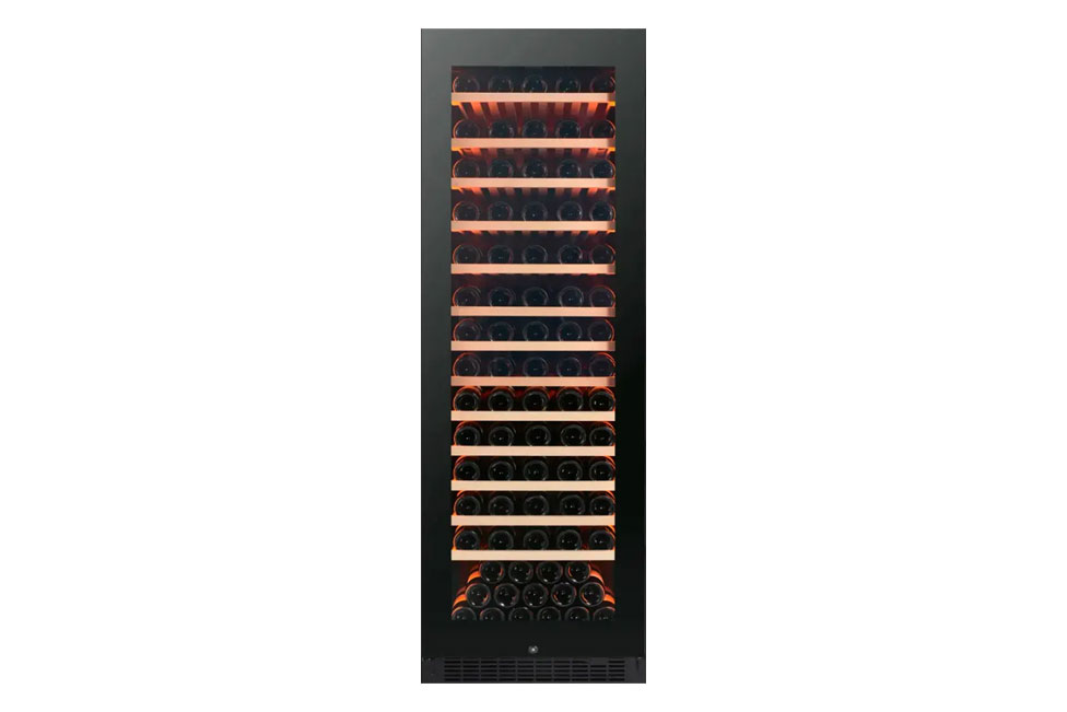 Pevino Majestic 132 bottles - 1 zone - Black glass front