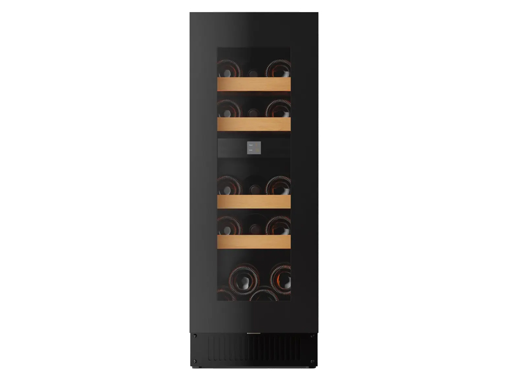 Pevino Noble 16 bottles - 2 zone - black glass front