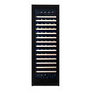 Pevino Majestic 159 bottles - 1 zone - black glass front - wood trim
