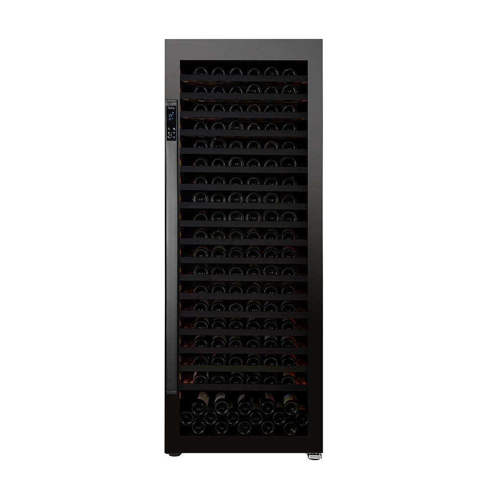 Pevino Giant 267 bottles - single zone - black glass front