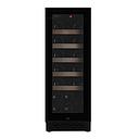 Pevino Majestic NG 20 bottles - single zone - black glass front - wood trim