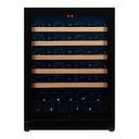 Pevino NG 46 bottles - 1 zone - black glassfront - wood trim