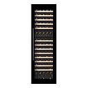 Pevino 101 bottles - dual zone - black glass front - integrated - wood trim