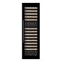 Pevino Majestic 101 bottles - dual zone - black glass front - integrated - wood trim