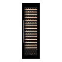 Pevino 107 bottles - 1 zone - black glass front - integrated - wood trim