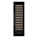 Pevino 107 bottles - 1 zone - black glass front - integrated - wood trim