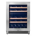 Pevino Majestic NG 39 bottles - 2 zones - stainless steel front - wood trim
