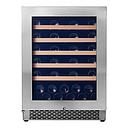 Pevino NG 46 bottles - 1 zone - stainless steel front - wood trim