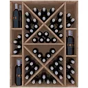 Winerex JUANA - 90 Flaschen - Kiefernholz schwarz gebeizt