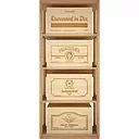 Winerex MARIA - for 4 boxes - pine wood black stained