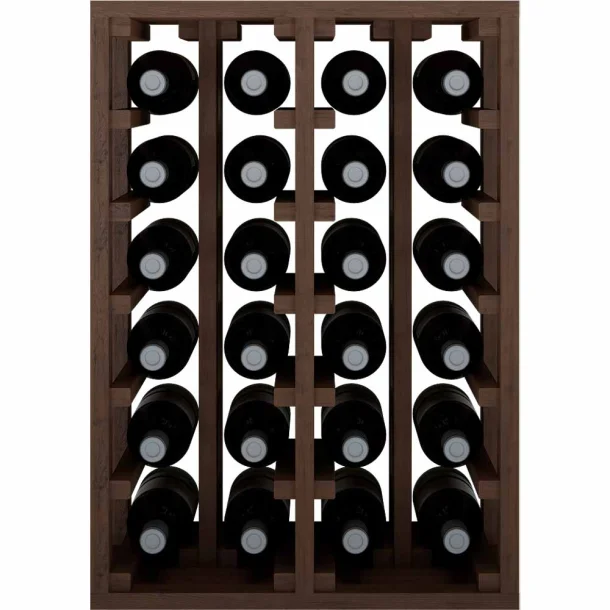 Winerex VITO - 24 bottles - pine wood black stained