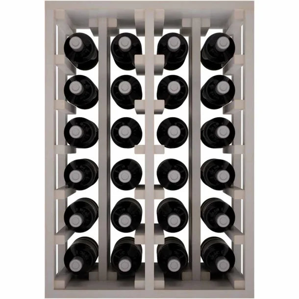 WINEREX -Vito - 24 bottles - pine wood white stained