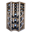 Winerex ADRIANA - 18 bottles - corner module - oak