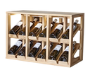 Winerex ADELA - 12 bottles - pine wood white stained