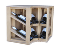 Winerex ELMO - 6 bottles - pine wood white stained